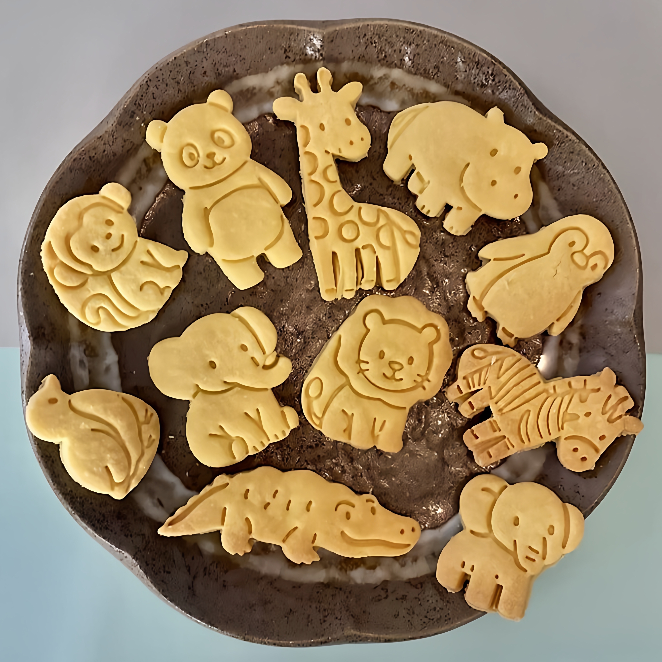 Kitchen Kids Baking Set - Cartoon Animal Biscuit Cutter Set Kids