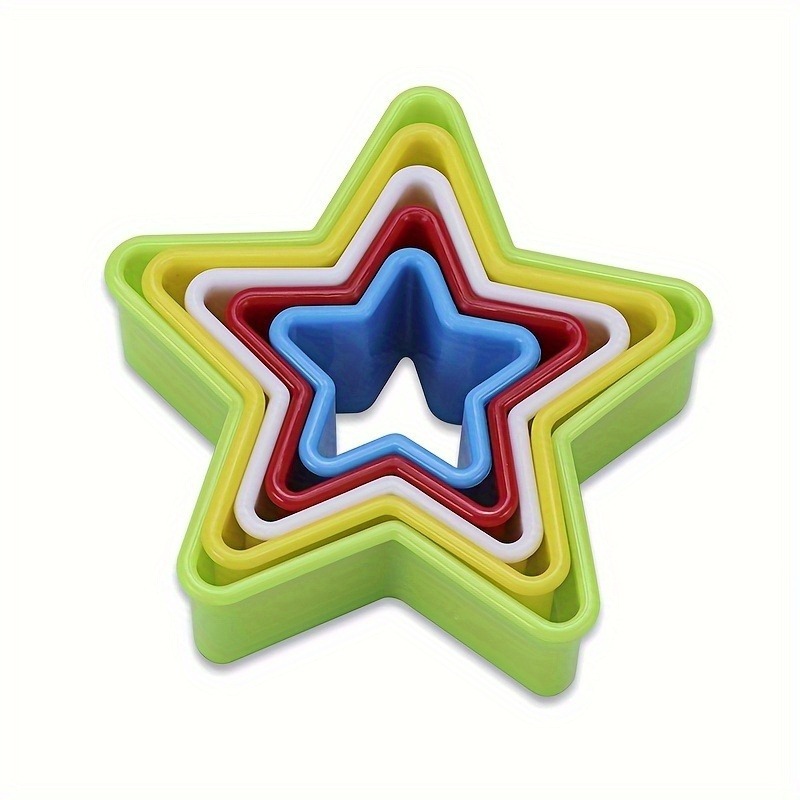 Kitchen Appliances For Baking - 1/2/3PCS Star Shaped Cookie Cutters, Plastic