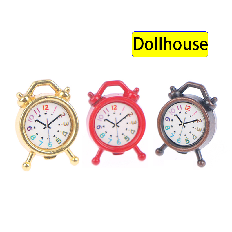 Kitchen Q - 1PC 1:12 Scale Alarm Clock Doll