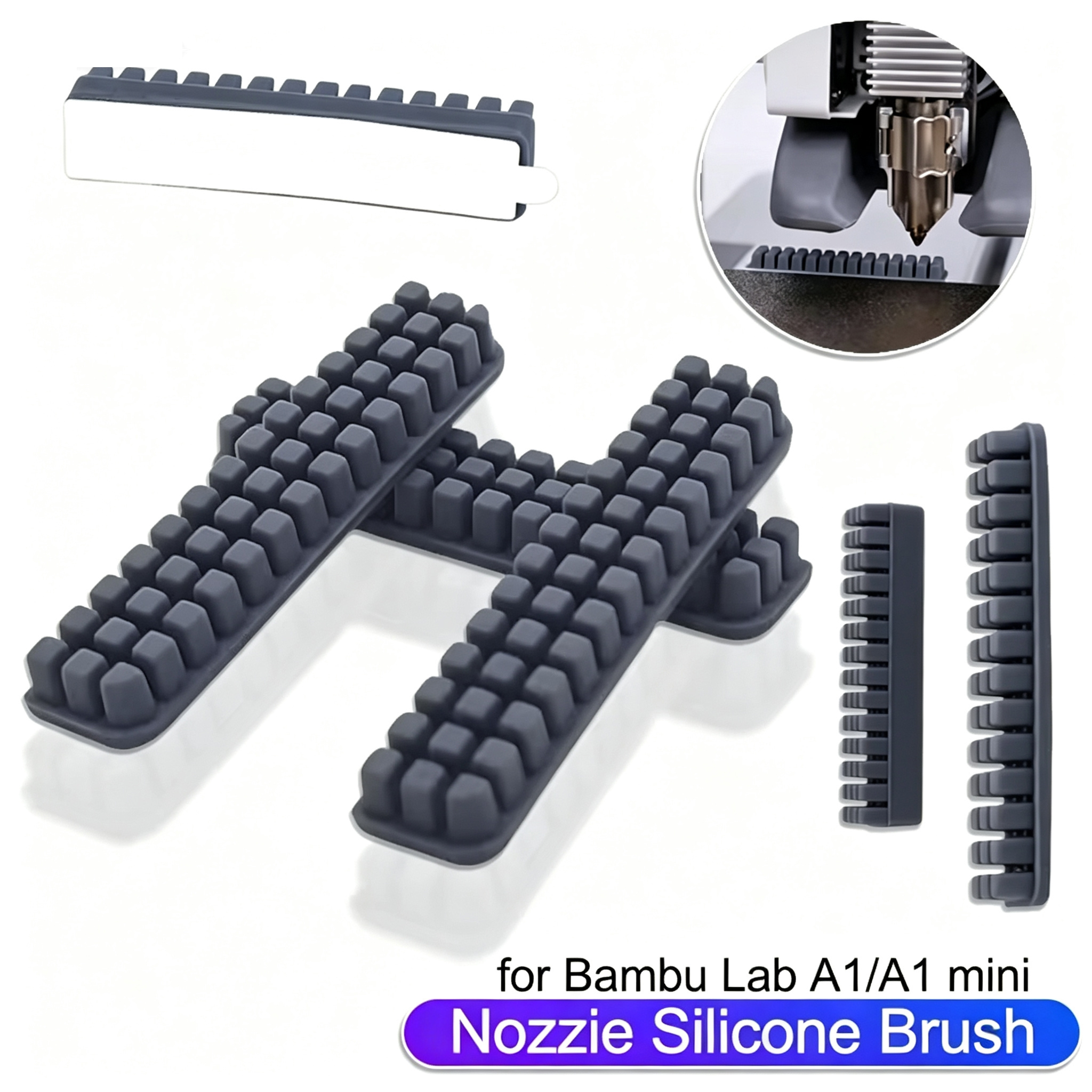Pastry Brush Silicone - For Bambu Lab A1 Mini Nozzle