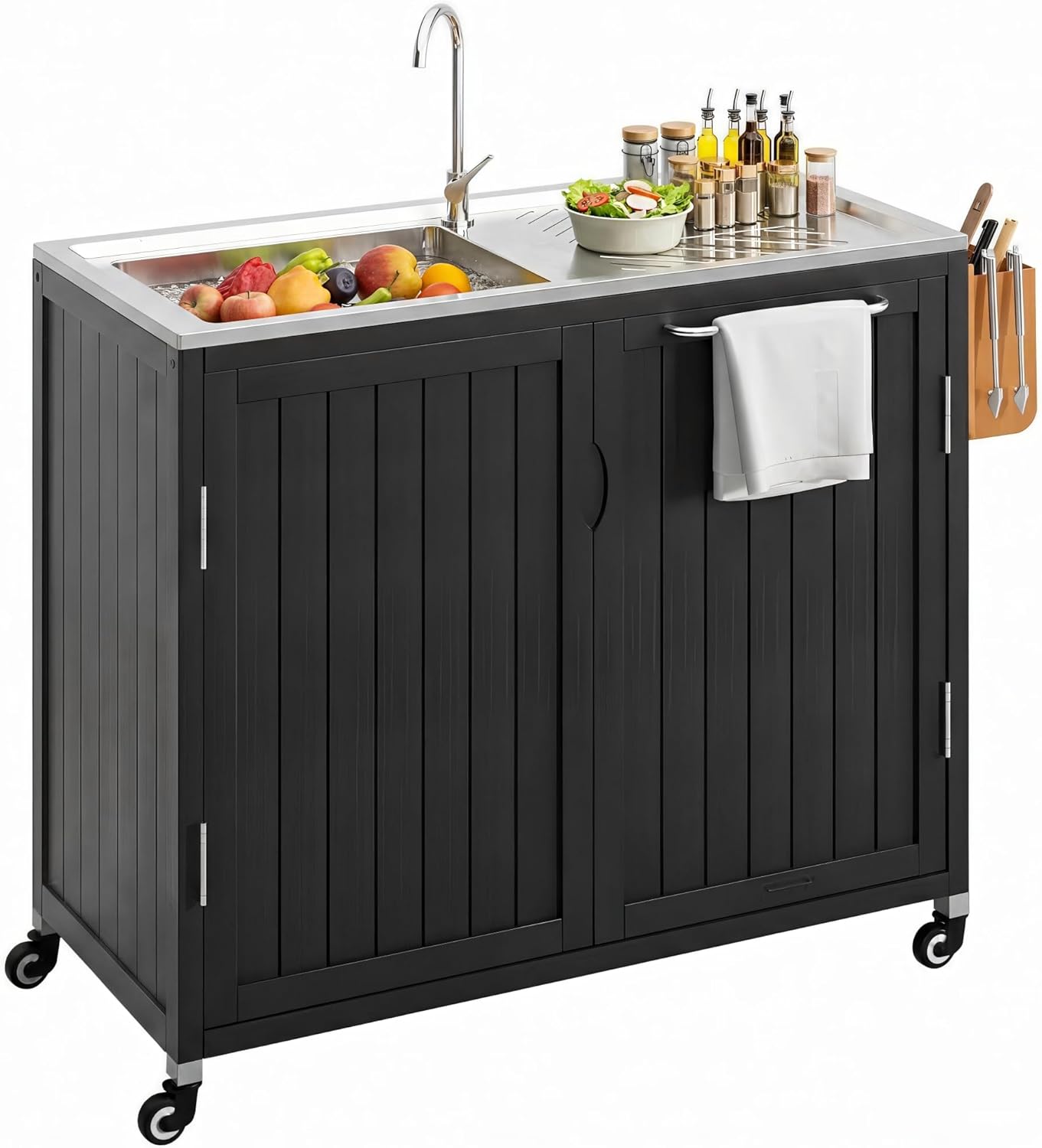 Kitchen Q - Outdoor Kitchen Island with 304 Stainless