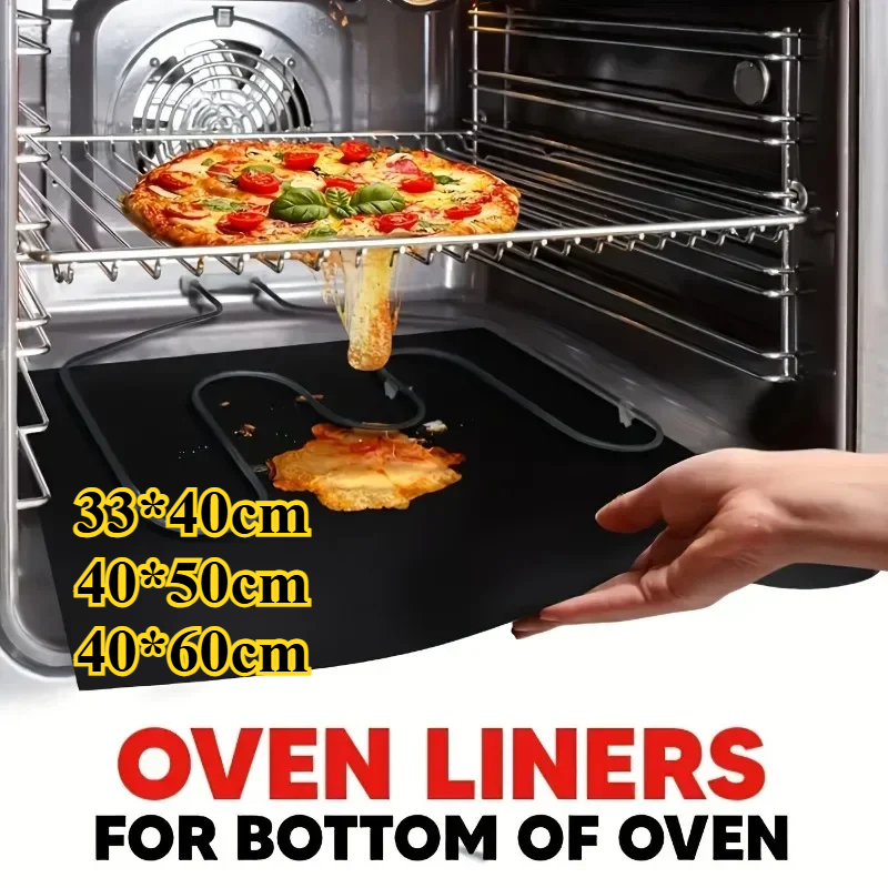 Kitchen Baking Oven - 33×40/40×50/40×60cm Non-Stick Oven Liners Reusable BBQ