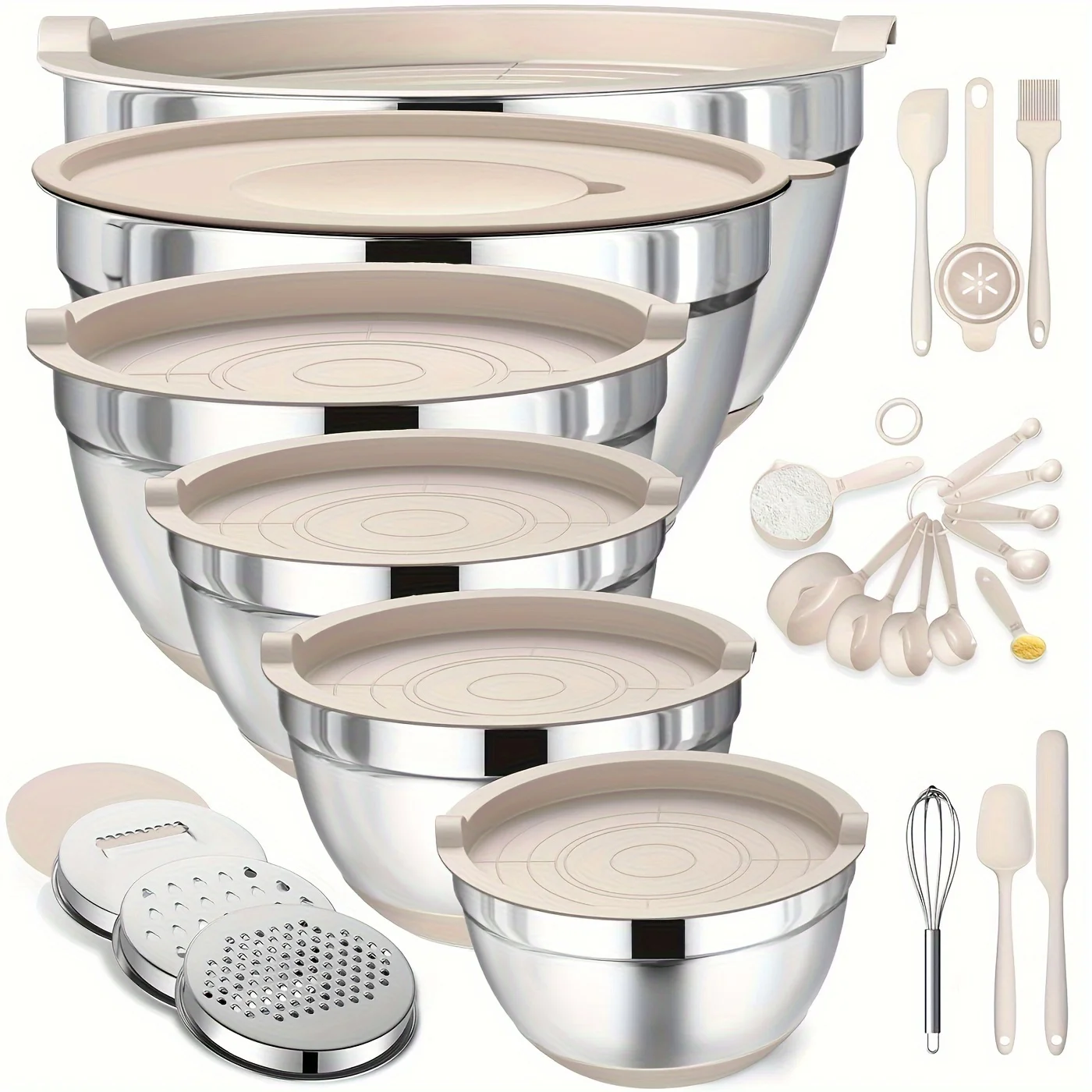 Kitchen Baking Essentials - Set of Mixing Bowls Made of