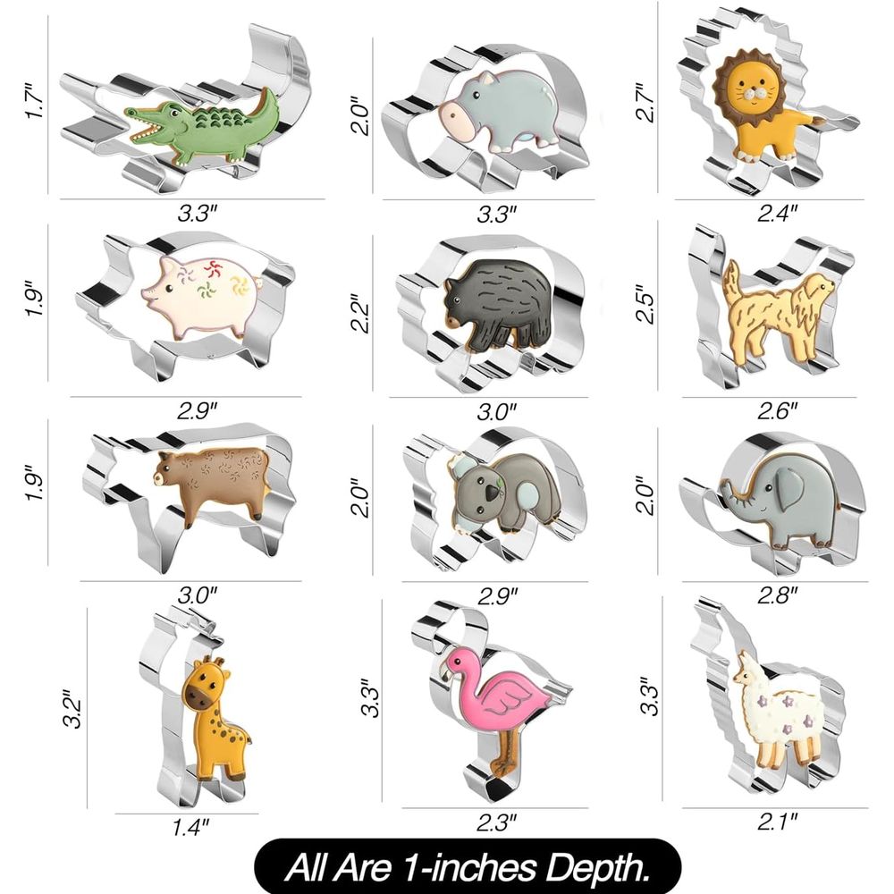 Animal Cookie Cutters Set of 1 - Kitchen Kids Baking Set review and price