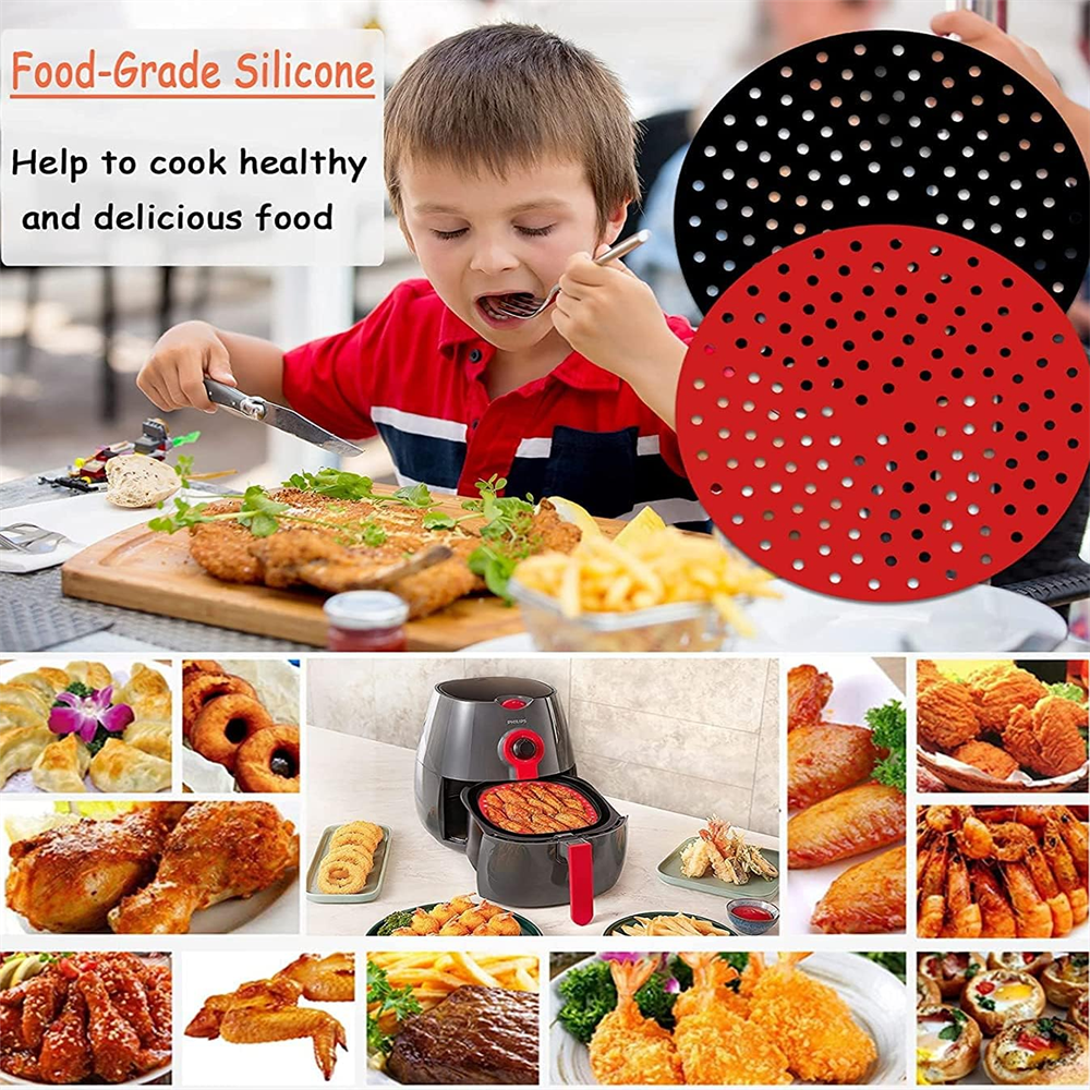 Reusable Air Fryer Pad, Silico - Kitchen Baking Utensil review and price