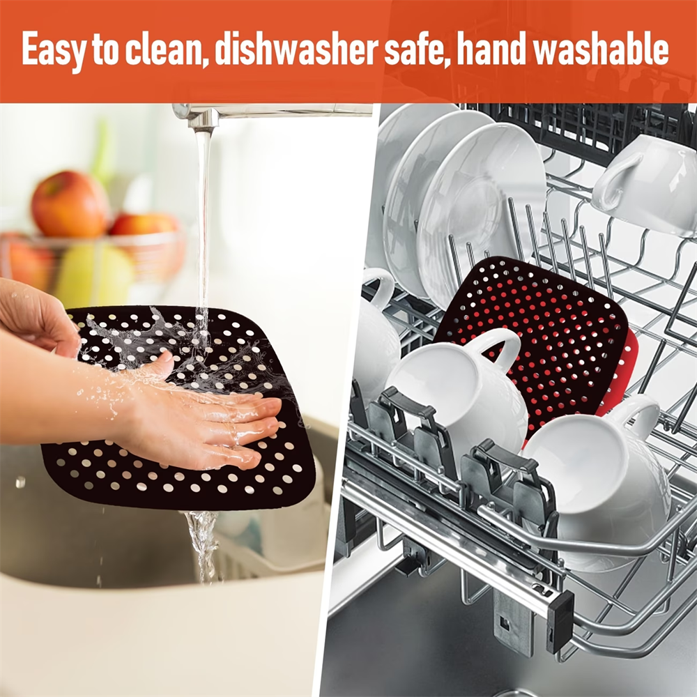 Reusable Air Fryer Pad, Silico - Kitchen Baking Utensil review and price