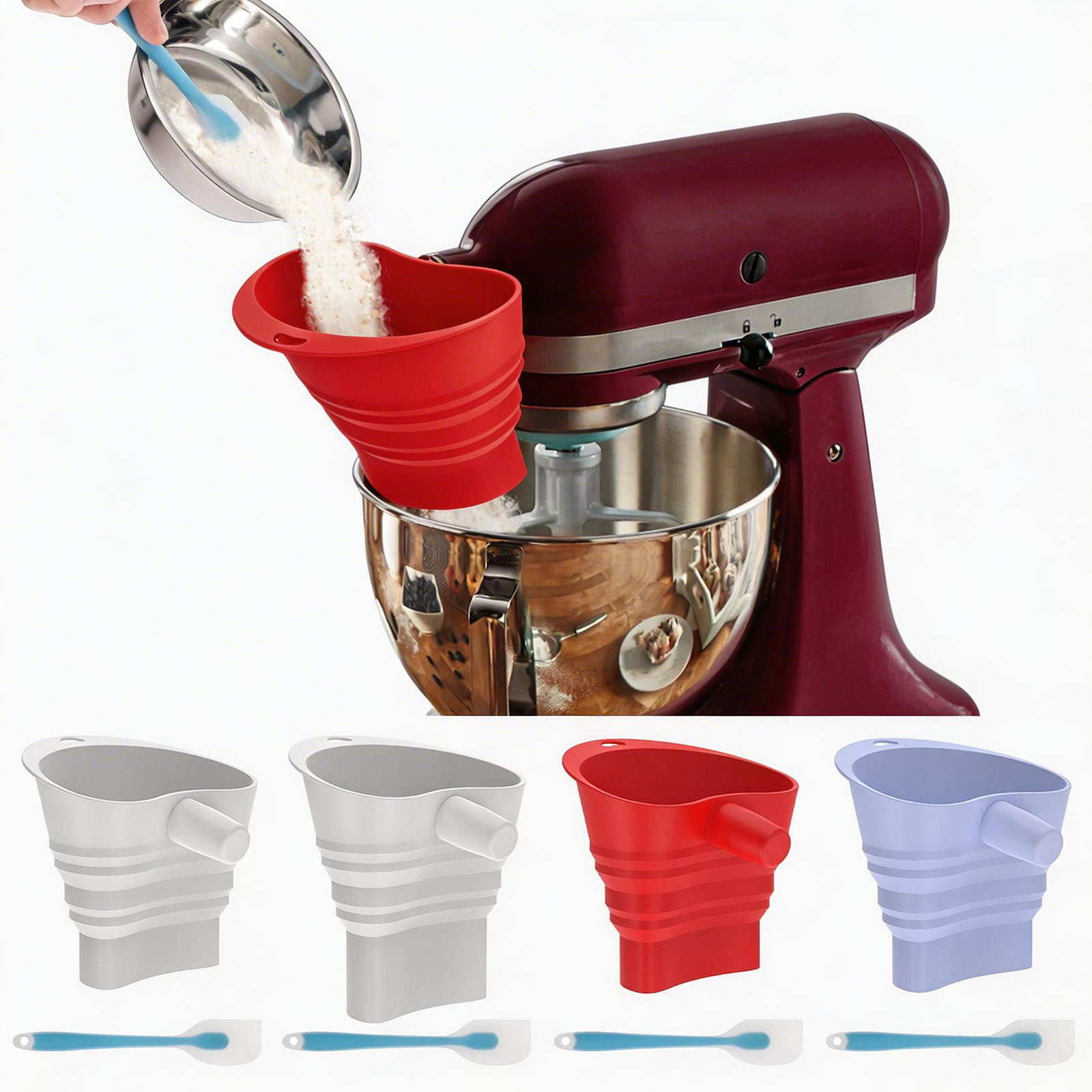 Flour Funnel Kitchen Aid Mixer - Kitchen Baking Aid review and price