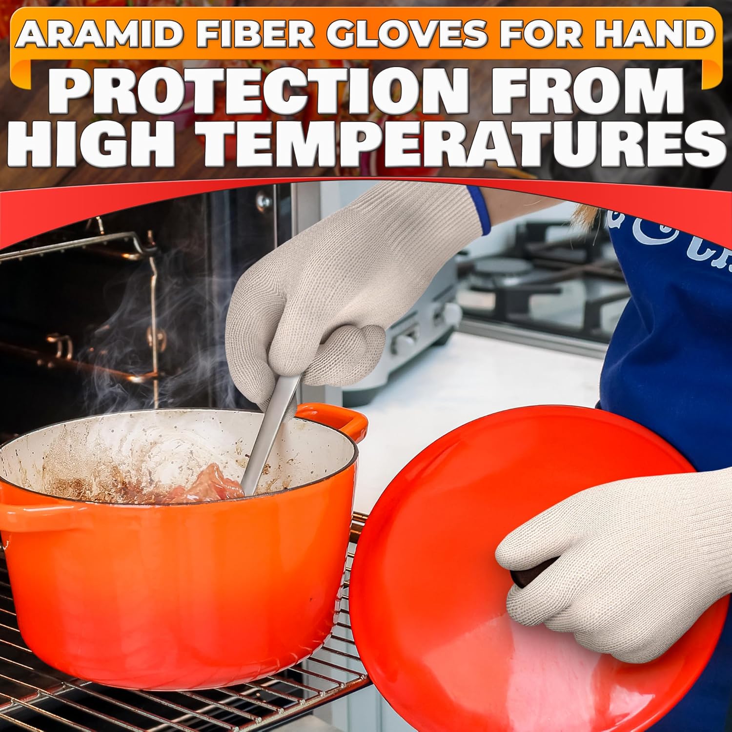 896°F Heat-Resistant Cooking G - Kitchen Baking Gloves review and price