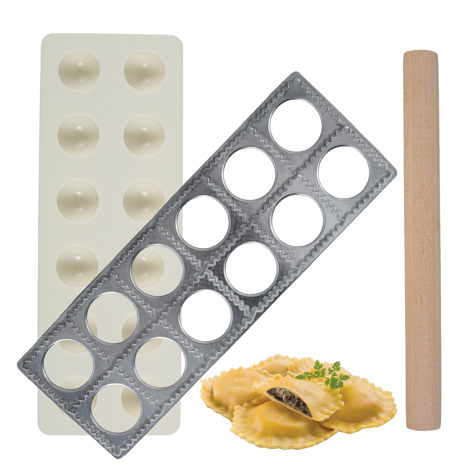 Ravioli Maker Press 10/12 Hole - Kitchen Baking Aid review and price