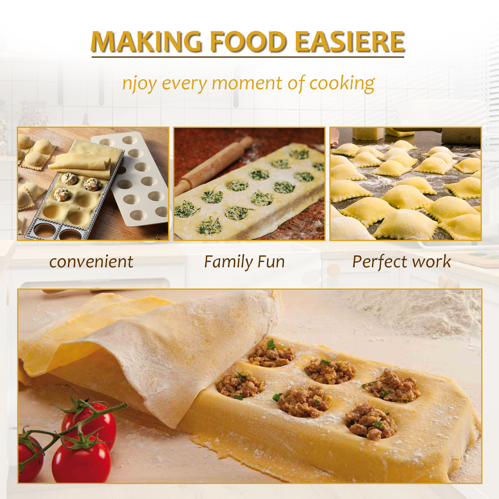 Ravioli Maker Press 10/12 Hole - Kitchen Baking Aid review and price