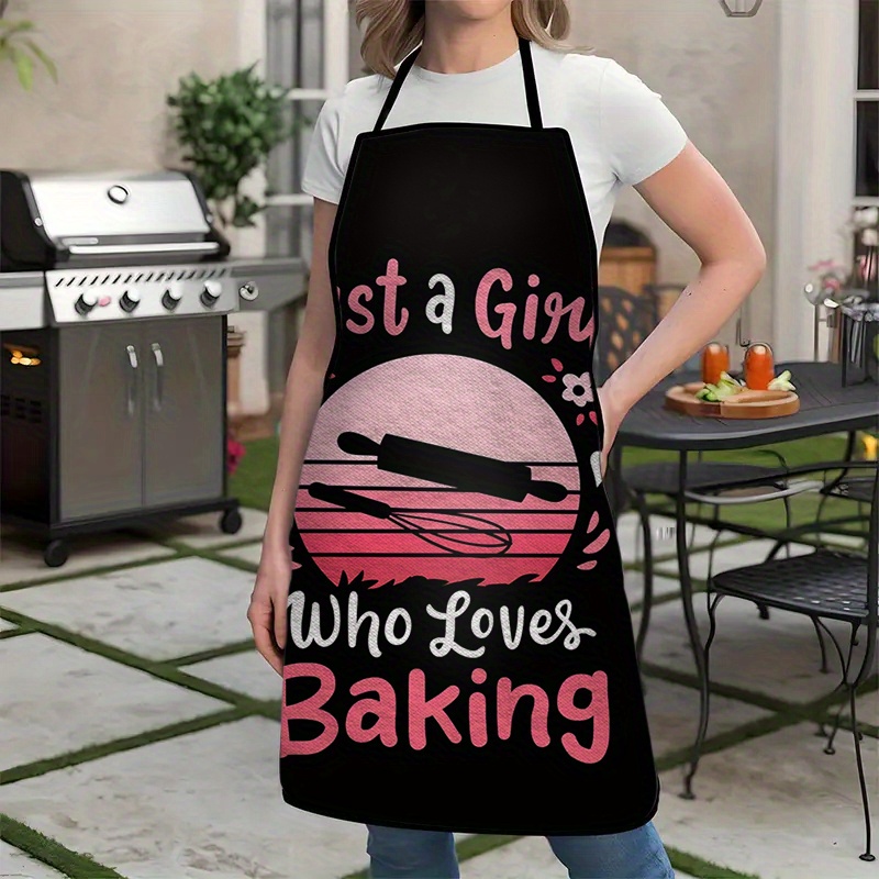 1. Baking Girl Print Apron - B - Kitchen Baking Background review and price