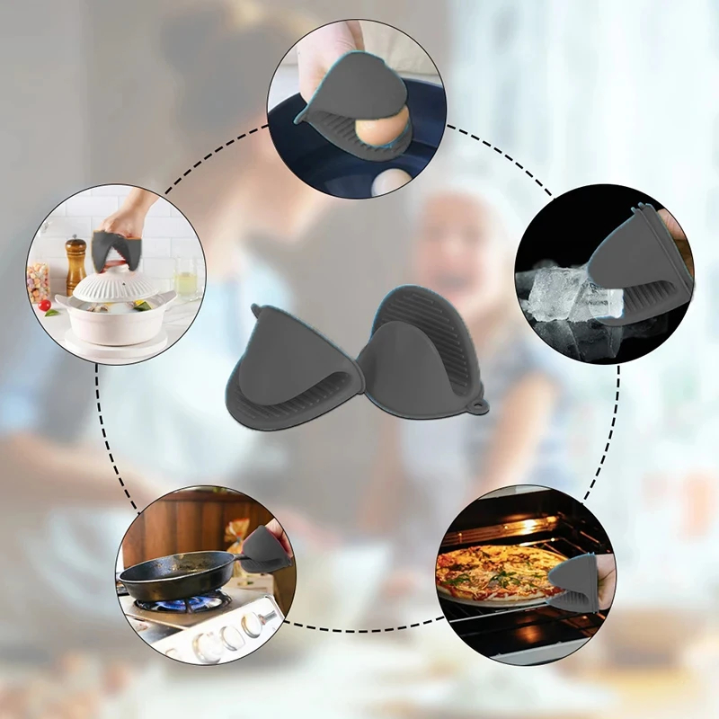 2pcs Mini Oven Gloves Silicone - Kitchen Baking Gloves review and price