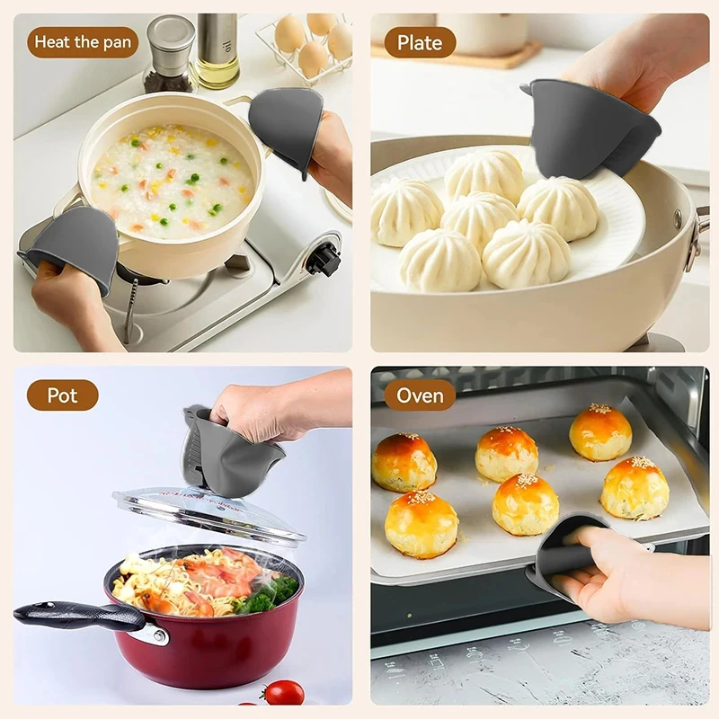 2pcs Mini Oven Gloves Silicone - Kitchen Baking Gloves review and price