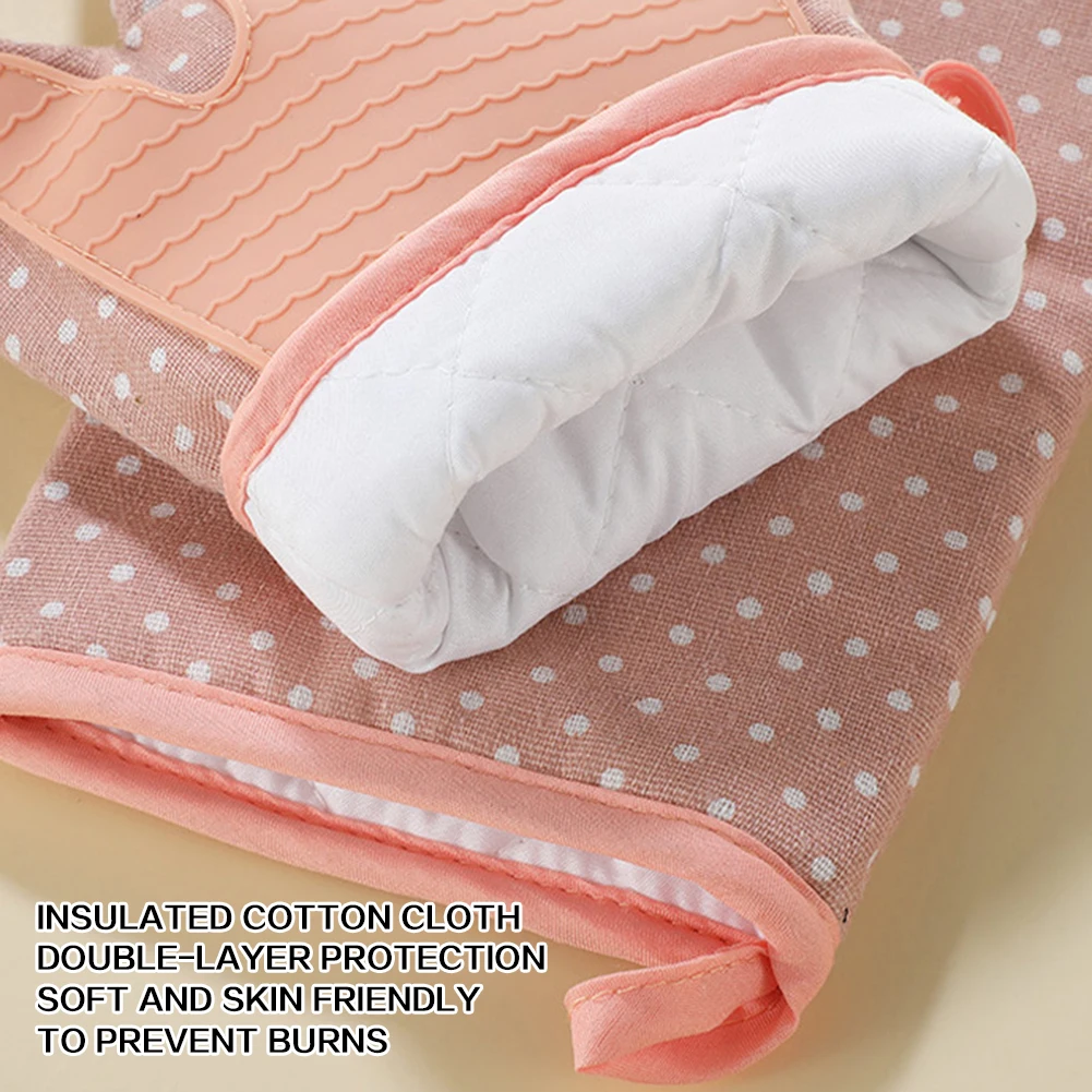 Silicone Oven Mitts Heat Resis - Kitchen Baking Gloves review and price