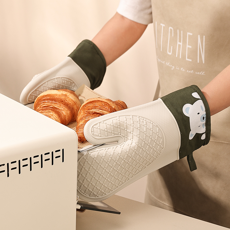 Silicone heat insulation glove - Kitchen Baking Gloves review and price