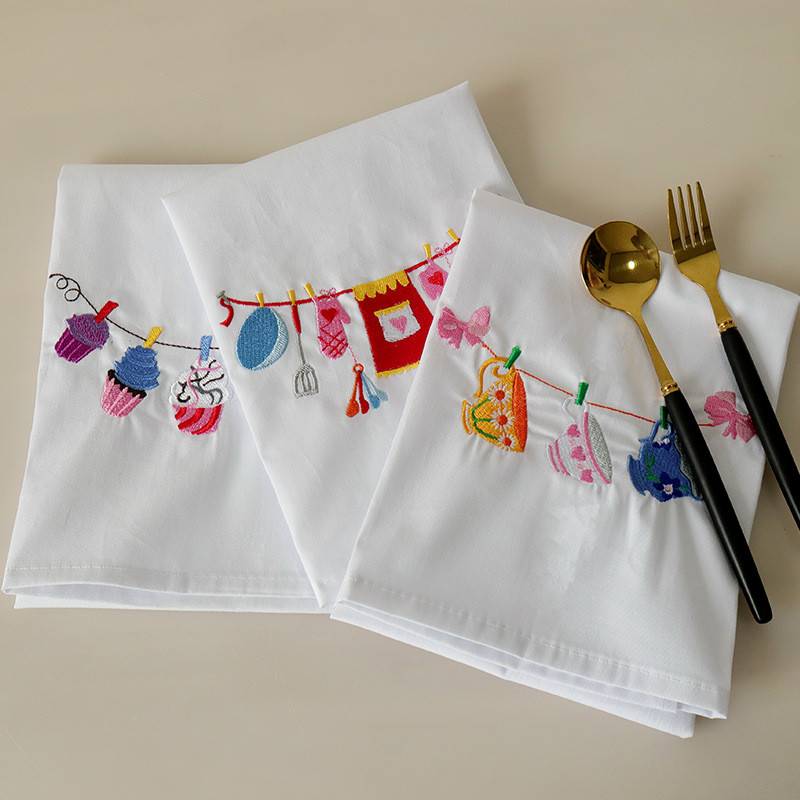 1Pc Home Embroidered Napkin Ba - Kitchen Baking Background review and price