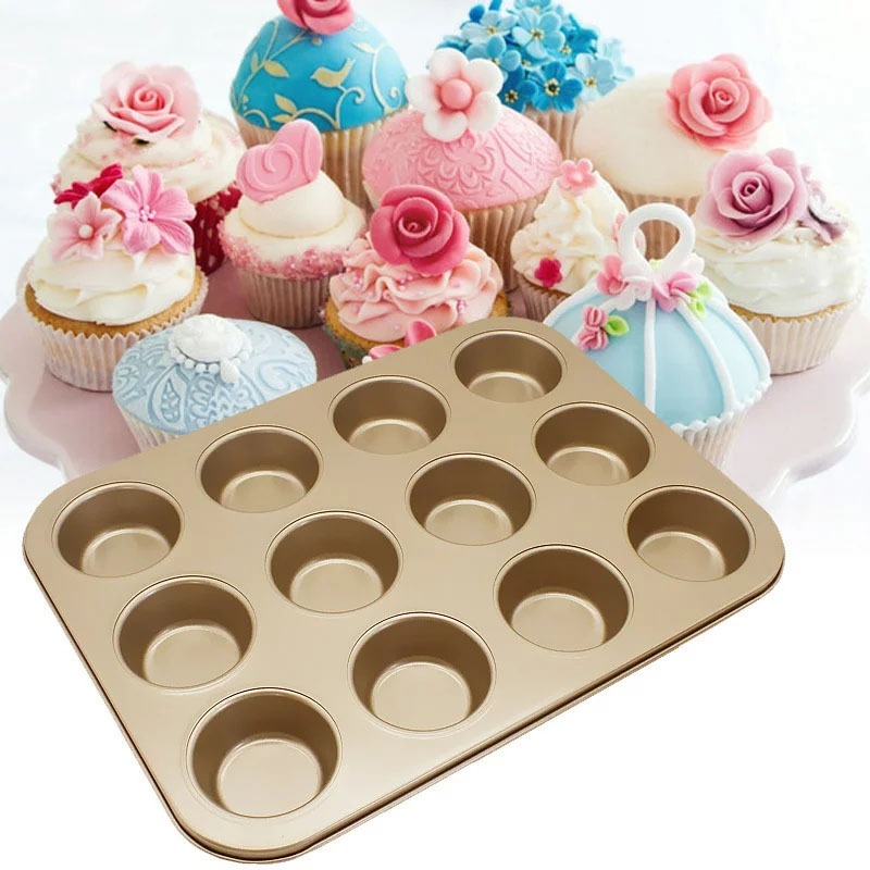 Non-Stick Cupcake Pan Muffin T - Kitchen Essentials Baking Tray review and price