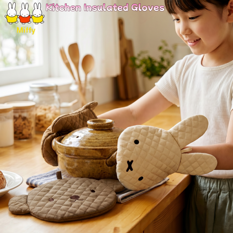 Kawaii Miffy Insulated Kitchen - Kitchen Baking Gloves review and price