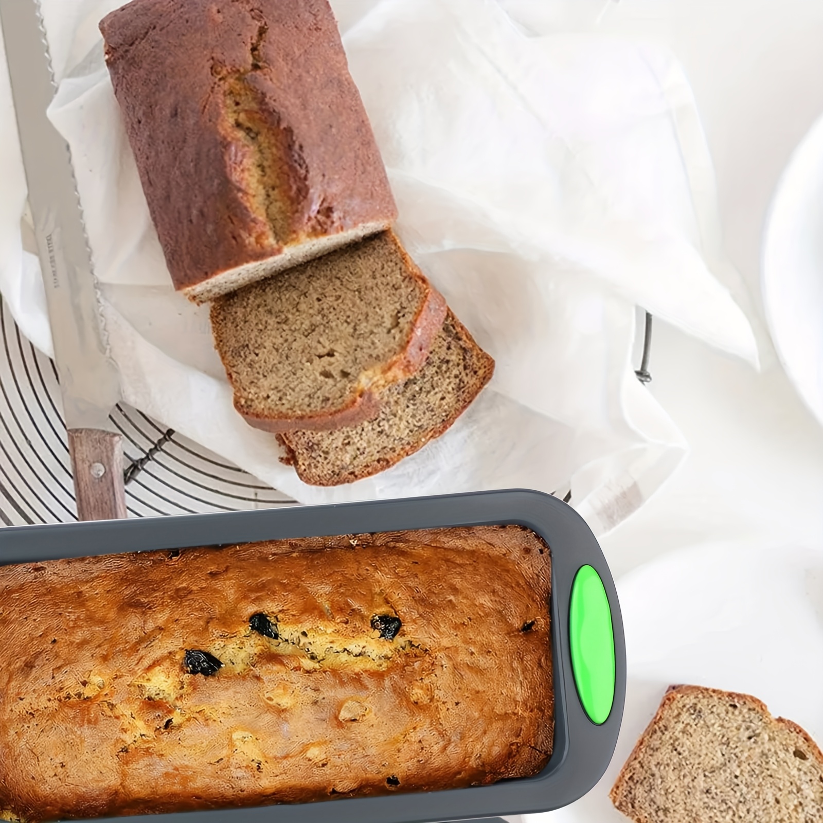 1pc Silicone Rectangular Bakin - Kitchen Essentials Baking Tray review and price