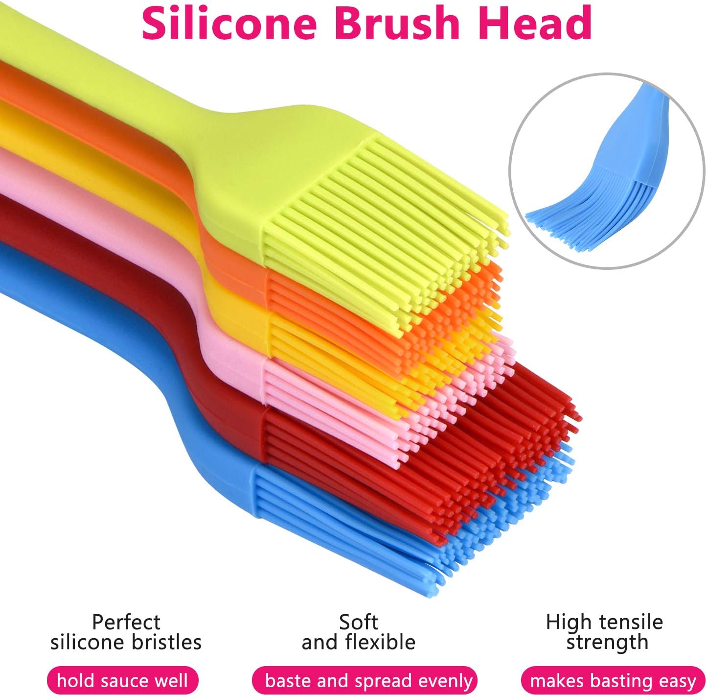 6-Pack Silicone Basting Brush  - Pastry Brush Silicone review and price