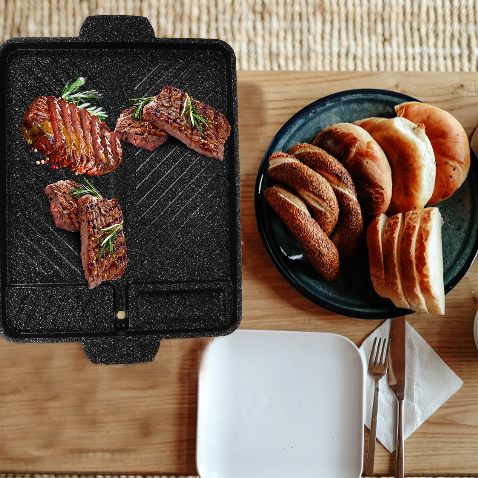 Grill Pan Nonstick Baking Tray - Kitchen Essentials Baking Tray review and price
