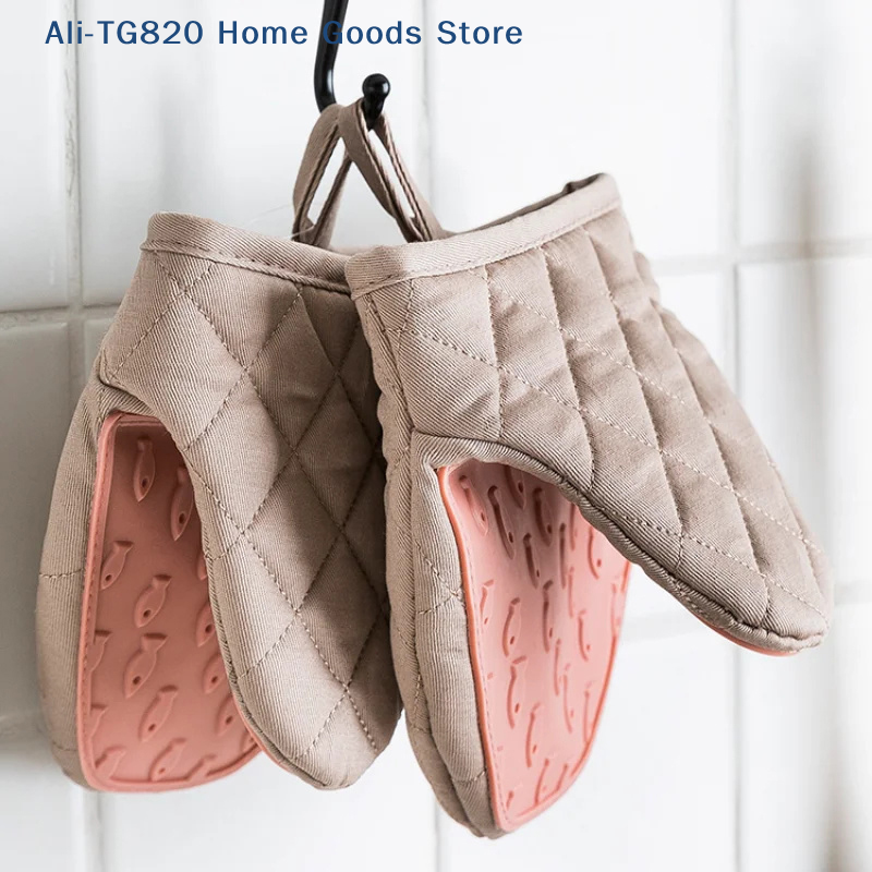 Silicone Anti-scalding Oven Gl - Kitchen Baking Gloves review and price