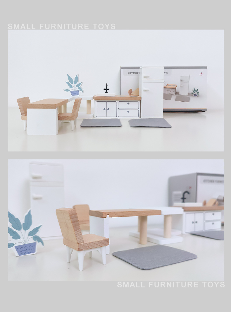 Modern dollhouse furniture kit - Kitchen Q review and price