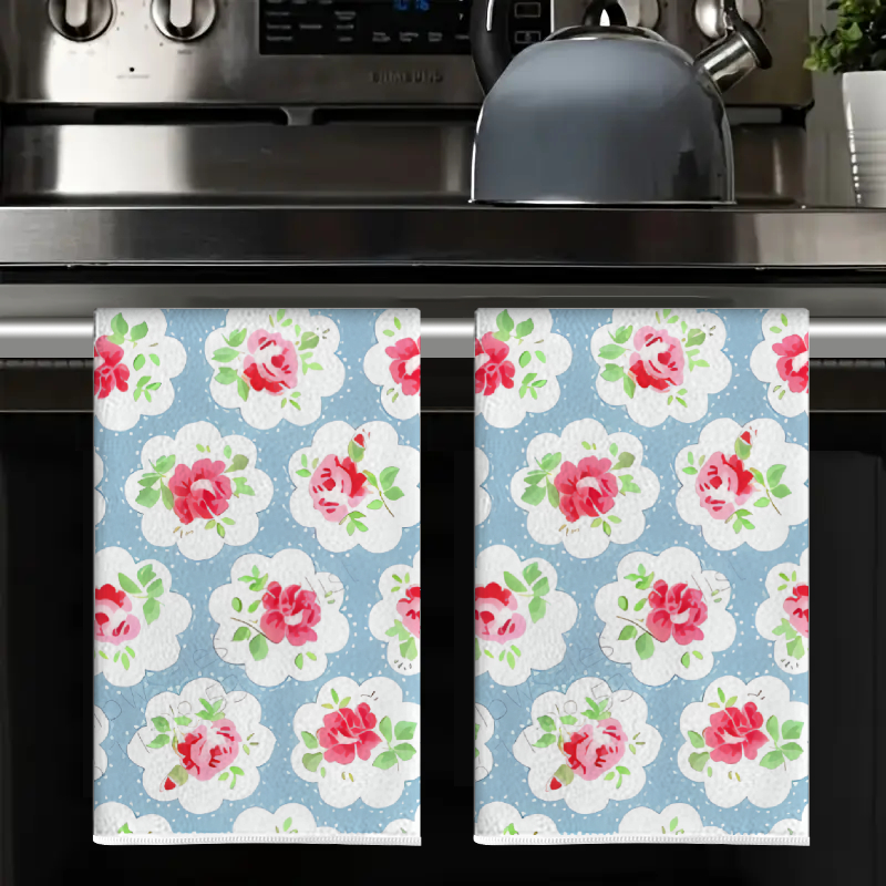 2Pcs, Blue Background with Pin - Kitchen Baking Background review and price