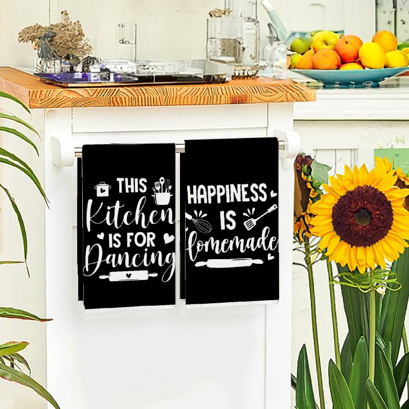2Pcs, Kitchen Towels with Fun  - Kitchen Baking Background review and price