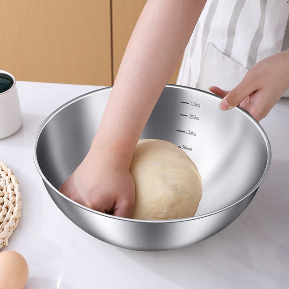 3pcs Stainless Steel Bowl Set  - Kitchen Baking Essentials review and price