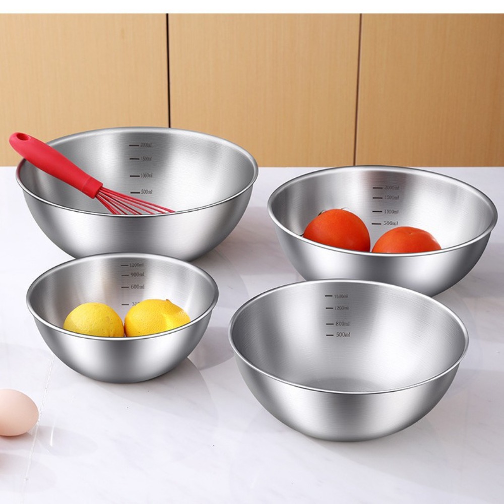 3pcs Stainless Steel Bowl Set  - Kitchen Baking Essentials review and price