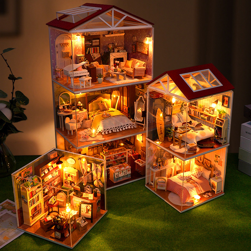DIY Wooden Dollhouse Mini Bedr - Kitchen Q review and price