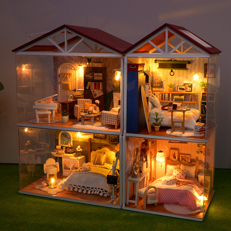 DIY Wooden Dollhouse Mini Bedr - Kitchen Q review and price