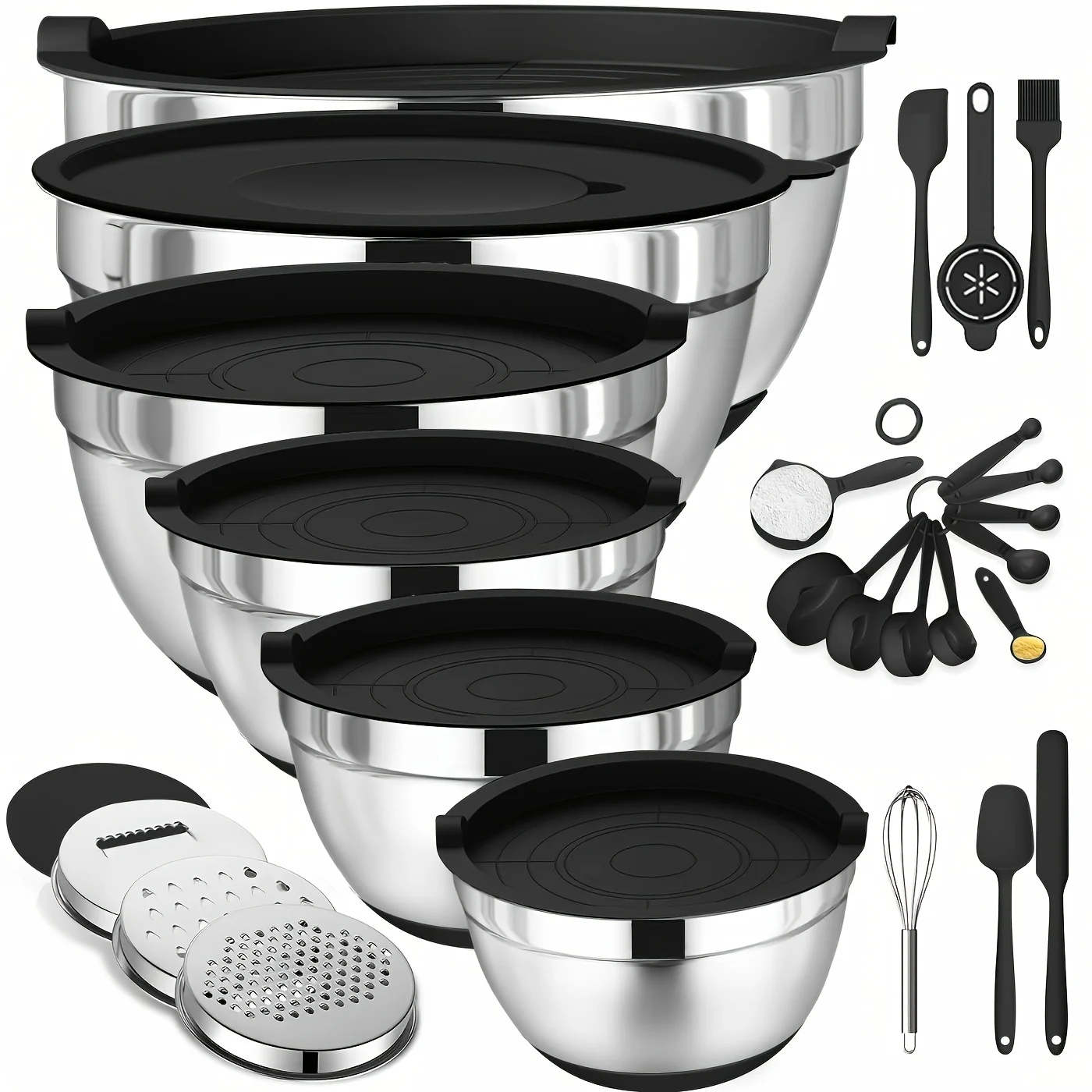 Set of Mixing Bowls Made of St - Kitchen Baking Essentials review and price