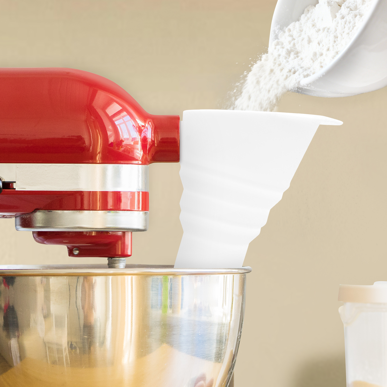 Silicone Flour Funnel for Kitc - Kitchen Baking Aid review and price