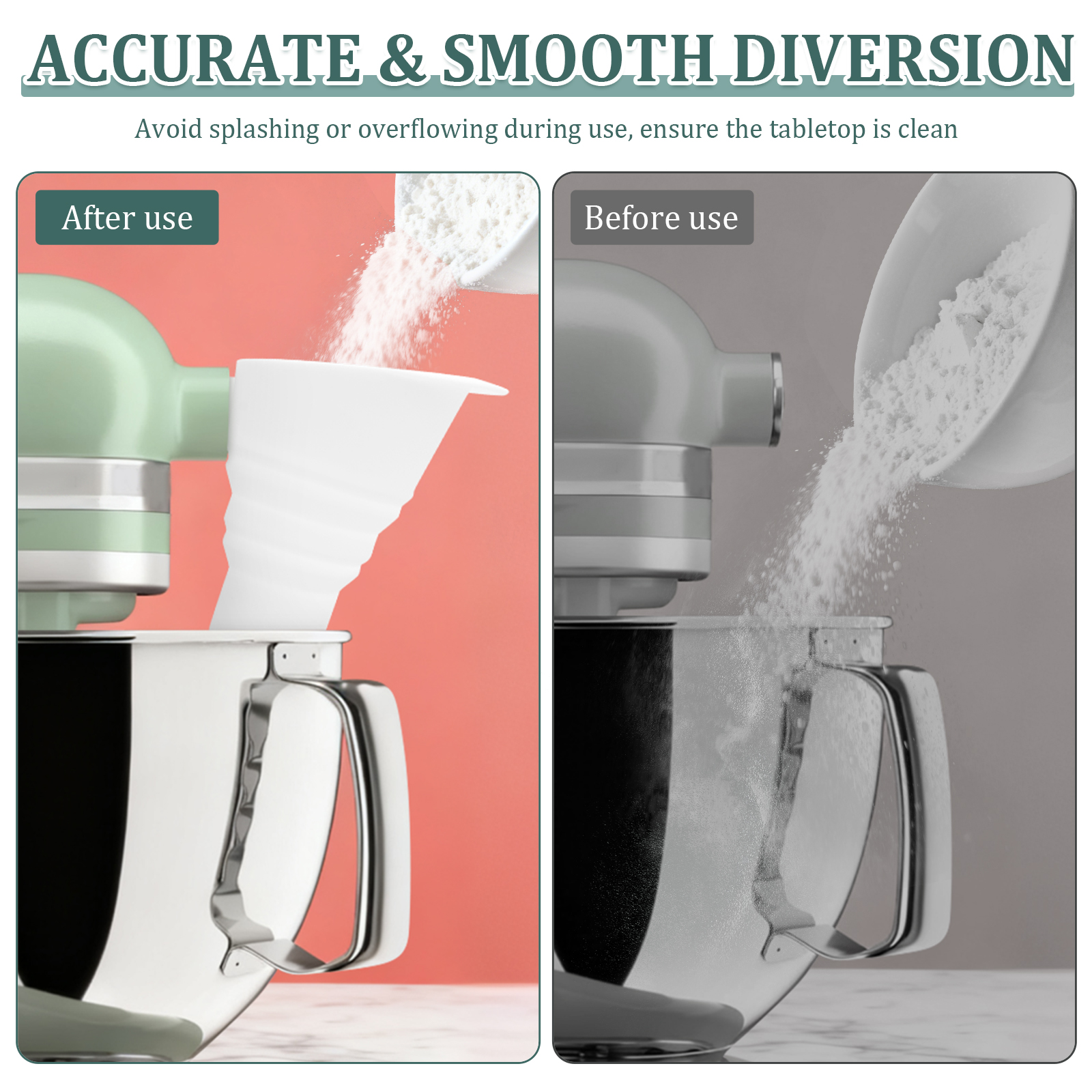 Silicone Flour Funnel for Kitc - Kitchen Baking Aid review and price