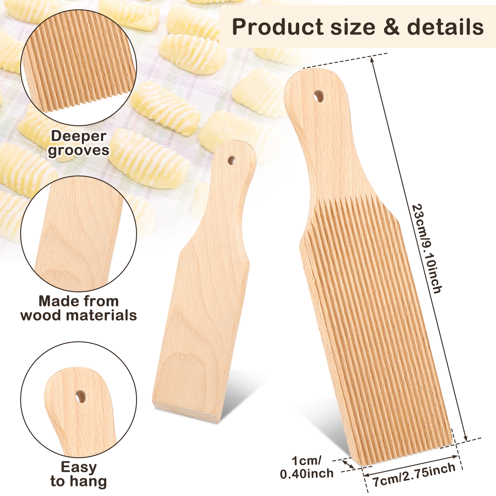 Wooden Gnocchi Board for Itali - Kitchen Baking Aid review and price