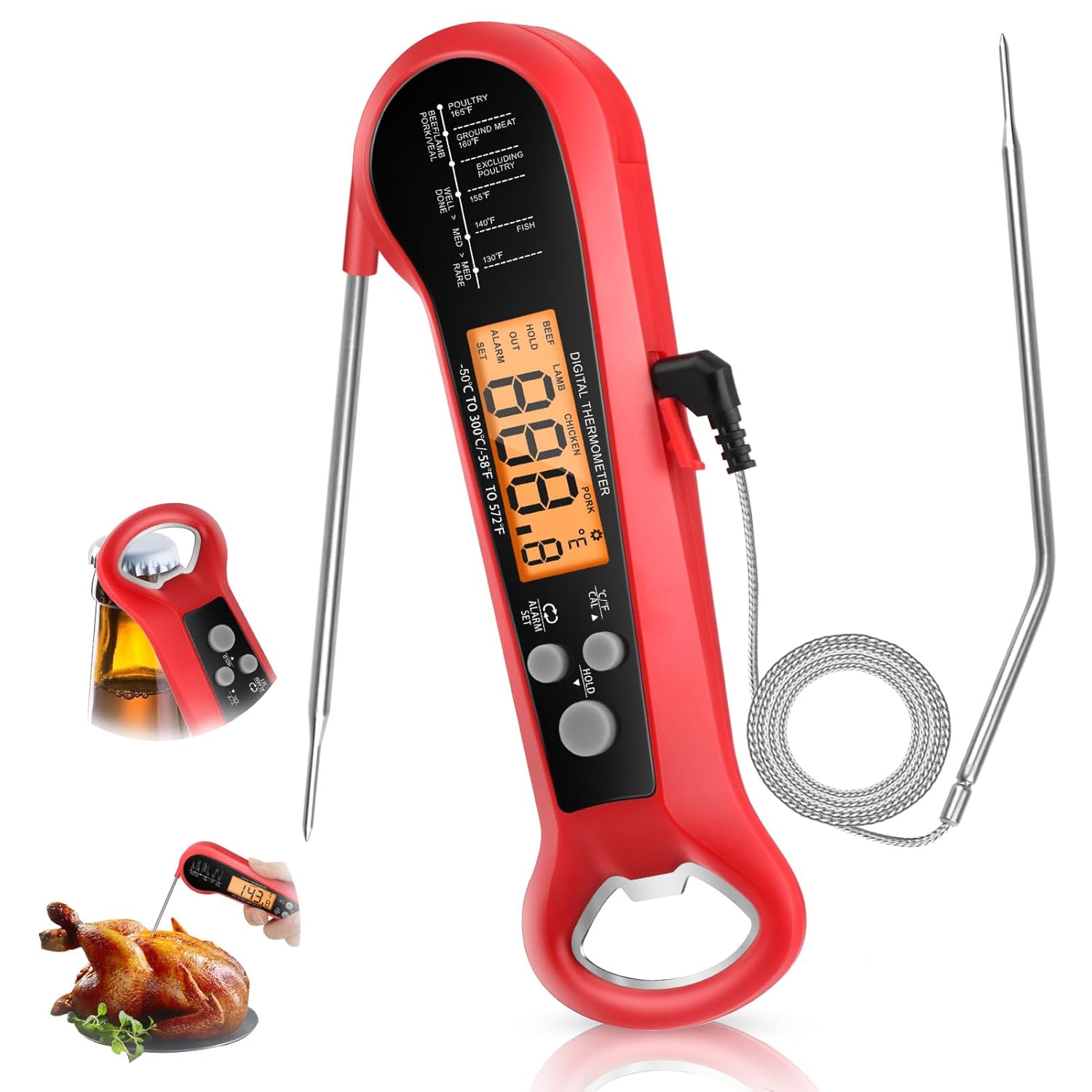 Long Cable Professional Meat T - Kitchen Baking Utensil review and price